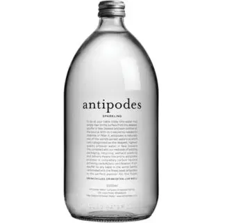 Antipodes sparkling water glass bottle