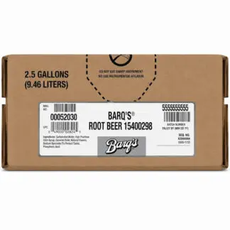 Keg-style 2.5 gallon Barq's root beer bag