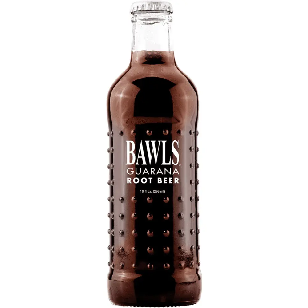 Bawls Guarana Soda - 24 Pack - Root Beer 10oz (Glass)