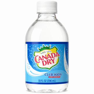 Canada Dry club soda plastic bottle