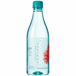Glass-style 750ml water bottle with coral design