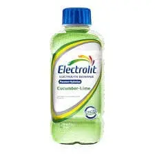 Cucumber-lime Electrolit sports drink bottle