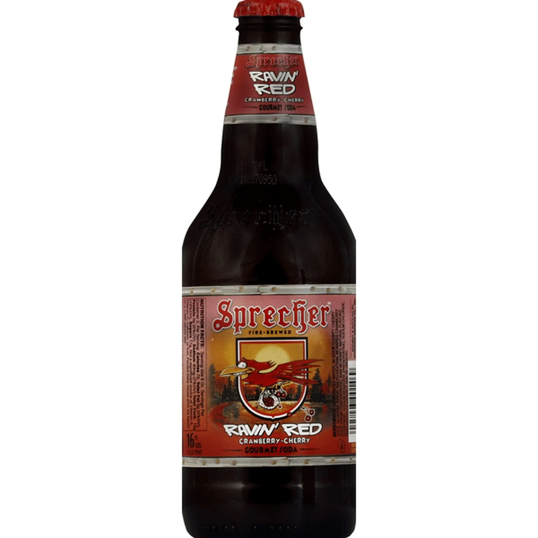 Ravin' Red cranberry-cherry soda bottle