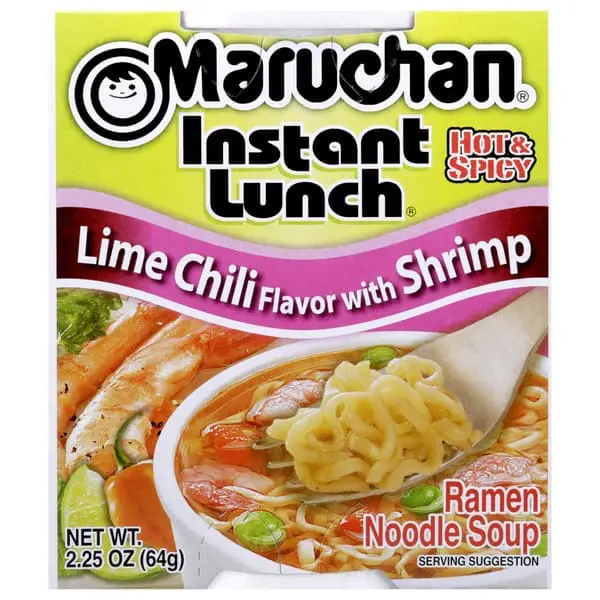 Maruchan Lime Chili Shrimp instant ramen package