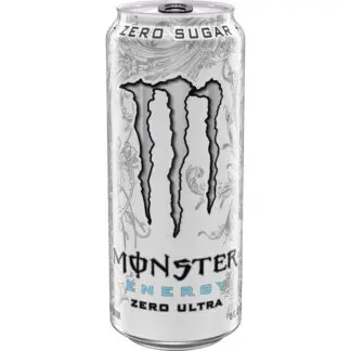 White Monster Energy Zero Ultra can