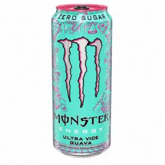 Turquoise Monster Energy Ultra Vice Guava can