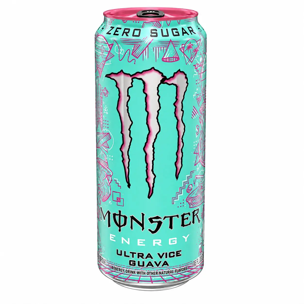 Turquoise Monster Energy Ultra Vice Guava can