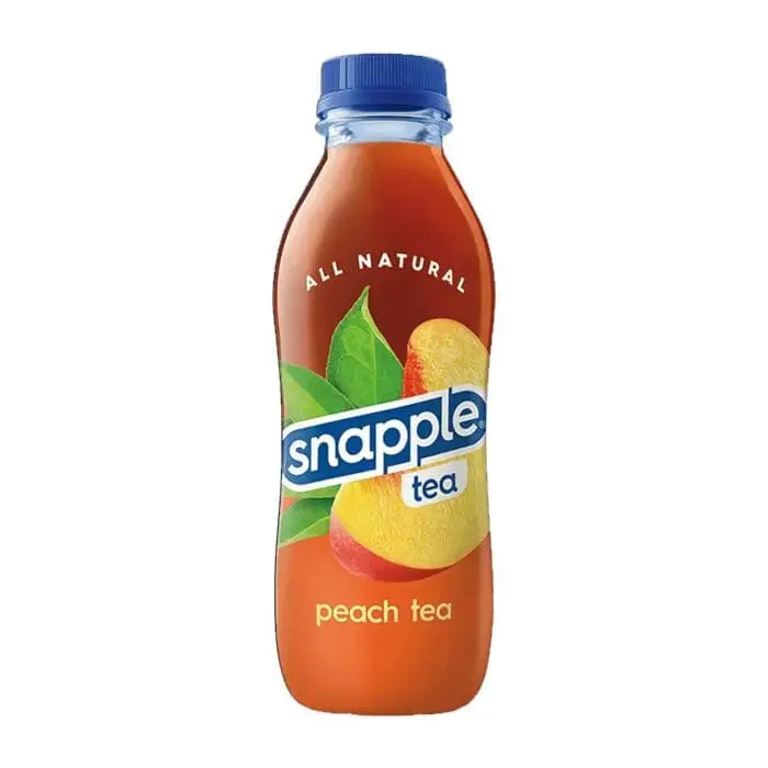 Snapple peach tea bottle