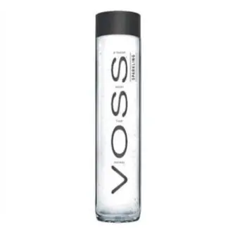 Voss sparkling water bottle