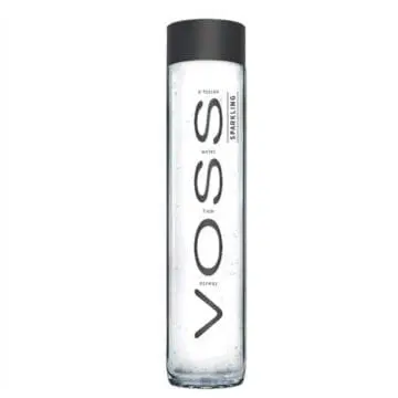 Voss sparkling water bottle