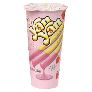 Yan Yan Biscuit Sticks with Strawberry Cream - 10 Pack 2oz