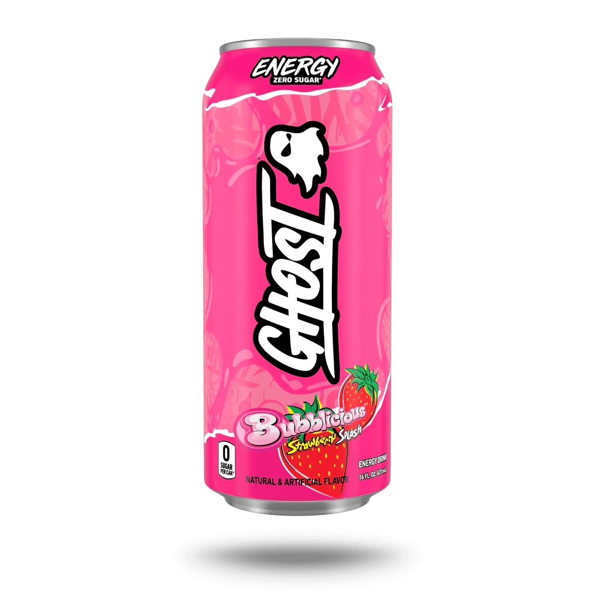 Ghost Energy Drink - 12 Pack - Bubblicous Cotton Candy 16oz (Can) - Image 8