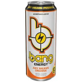 Bang Energy Drink – 12 Pack – Any Means Orange 16oz (Can)