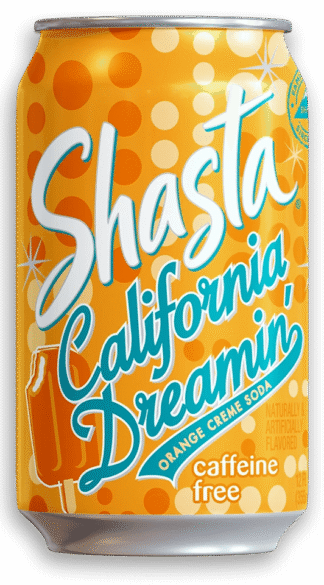 Shasta Soda - 24 Pack - California Dreamin' Orange Cream Soda 12oz (Cans)