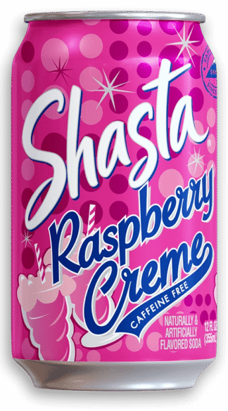 Shasta Soda - 24 Pack - Raspberry Cream 12oz (Cans)