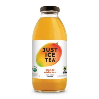 Just Ice Tea Mango White Tea – 12 Pack 16oz Glass