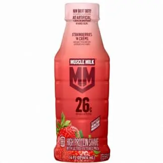 Muscle Milk Strawberries N Creme – 12 Pack 14oz Plastic
