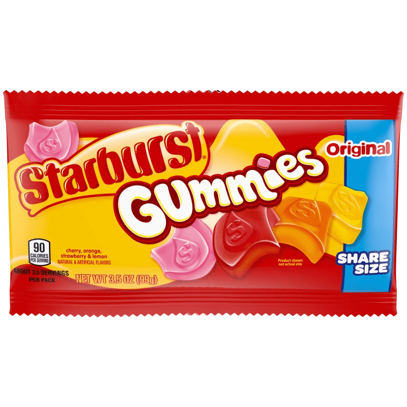 Starburst Gummies Candy Original Gummy's Share Size - 15 Pack 3.5oz