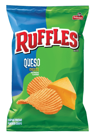 Ruffles Potato Chips - 24 Pack - Queso Cheese 2.125oz