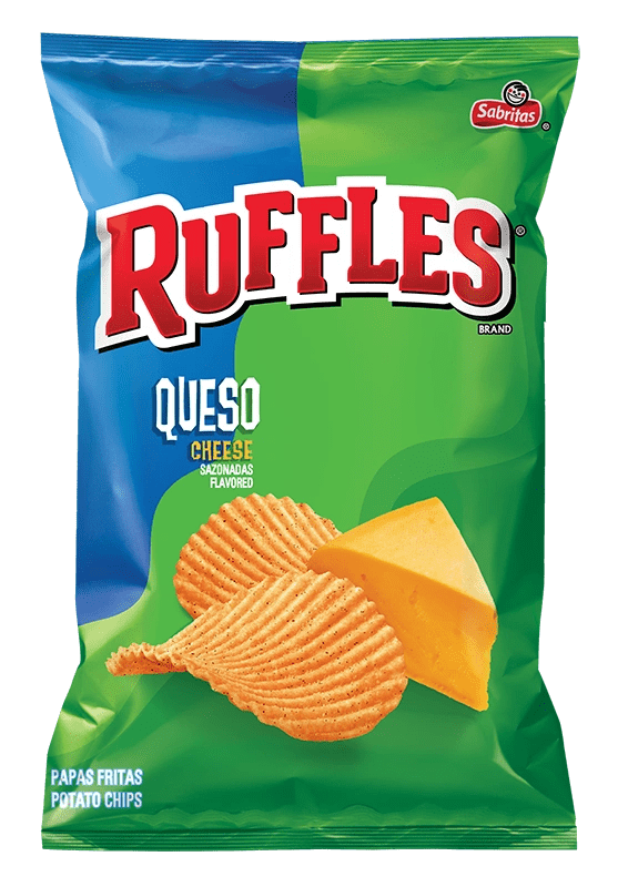 Ruffles Potato Chips - 24 Pack - Queso Cheese 2.125oz