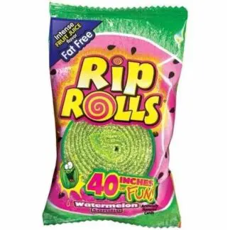 Rip Rolls Fruit Roll Candy - 24 Pack - Watermelon 1.4oz