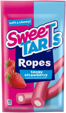 SweeTARTS Ropes Candy Tangy Strawberry - 12 Pack 3.5oz