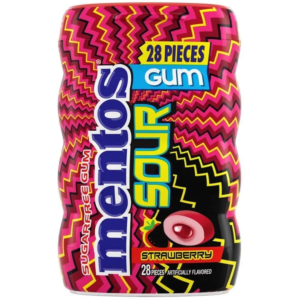 Mentos Sour Sugar - 6 Pack - Strawberry