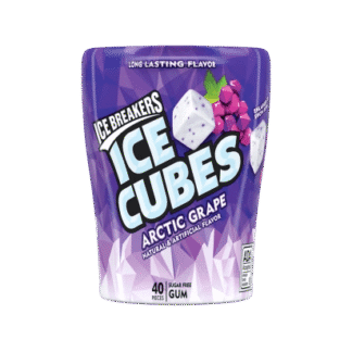 Ice Breakers Ice Cubes Gum - 4 Pack - Arctic Grape 40ct
