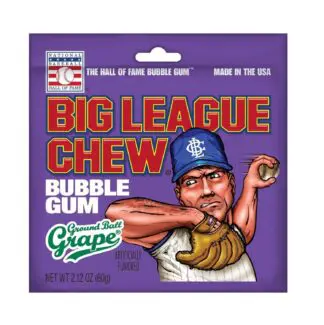 Big League Chew Bubble Gum - 12 Pack - Slammin Strawberry