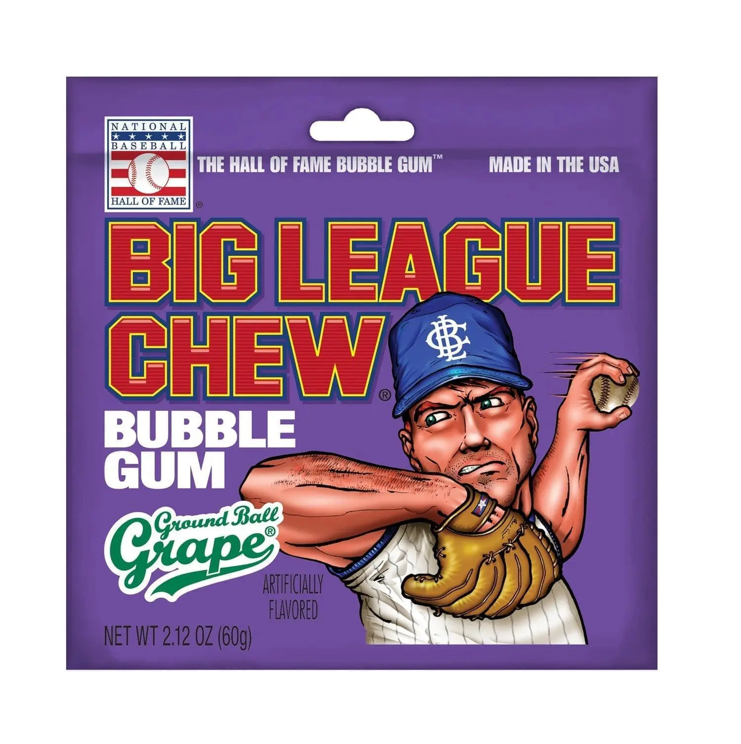 Big League Chew Bubble Gum - 12 Pack - Slammin Strawberry