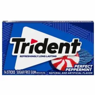 Trident Sugar Free Gum - 12 Pack - Peppermint 14 Sticks