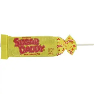 Sugar Daddy Milk Caramel Pop - 24 Pack 1.7oz