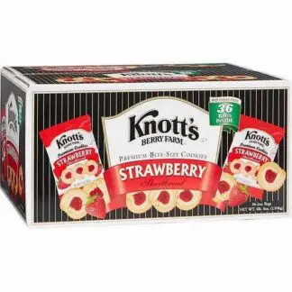 Knott - 36 Pack - Knotts Berry Farm Strawberry Bite Size Cookie 2oz