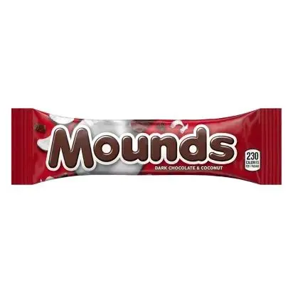 Mounds Dark Chocolate & Coconut Candy Bar - 36 Pack - Mounds 1.75oz