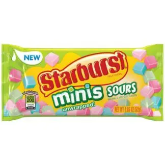Starburst Chewy Candy Minis Sour - 24 Pack 1.85oz