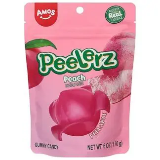 Peelerz Peelable Gummy Candy - 12 Pack - Peach 6oz
