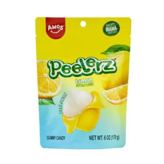 Peelerz Peelable Gummy Candy - 12 Pack - Lemon 6oz