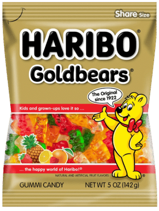 Haribo Gummy Candy Share Size - 12 Pack - Gold Bears 4oz