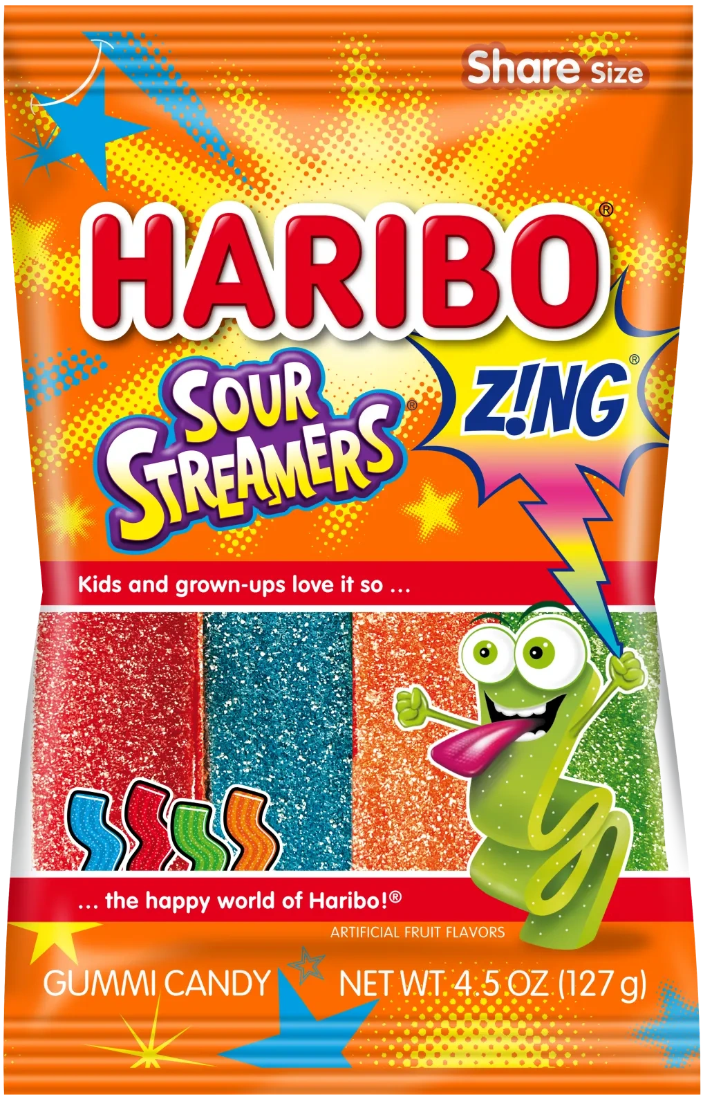 Haribo Gummy Candy Share Size - 12 Pack - Gold Bears 4oz - Image 3
