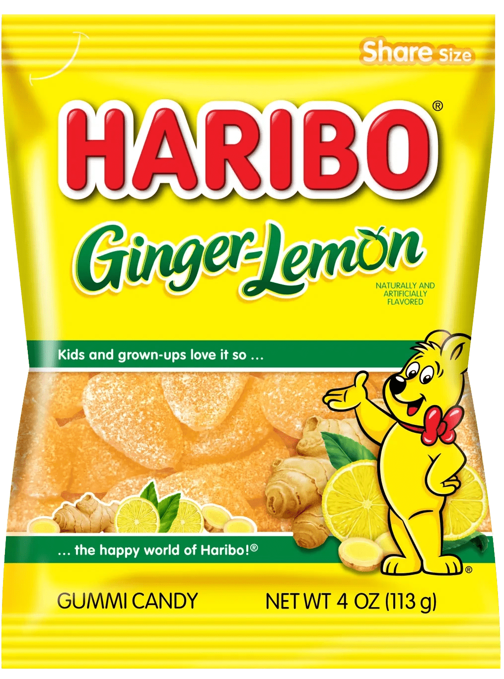Haribo Gummy Candy Share Size - 12 Pack - Gold Bears 4oz - Image 2