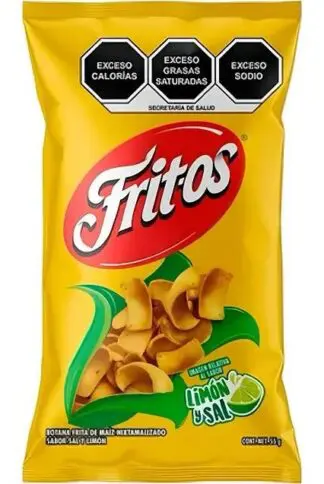 Imported Mexican Fritos Limon Y Sol - 12 pack 180g