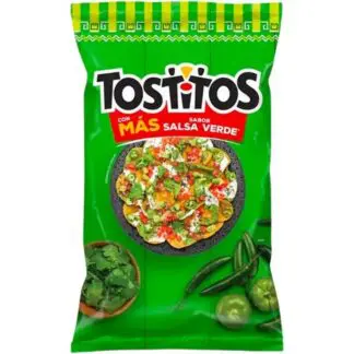 Imported Mexican Tostitos Tortilla Chips - 12 Pack - Con Mas Salsa Sabor Verde 65g