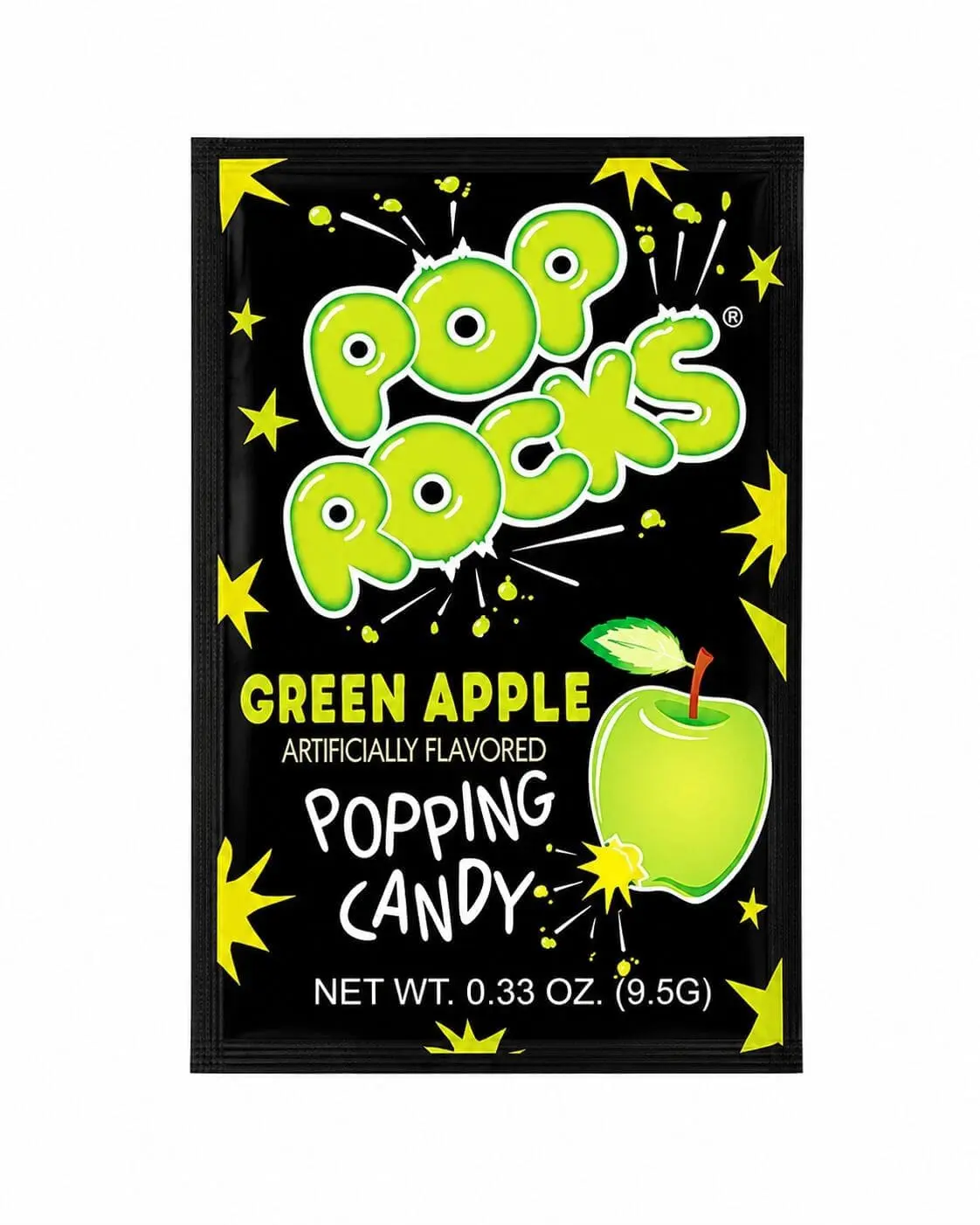 Pop Rocks Popping Candy Green Apple - 24 Pack 0.33oz
