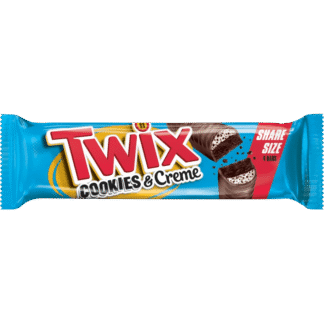 TWIX Candy Bars - 20 Pack - Twix Cookie's N Cream Share Size 2.82oz