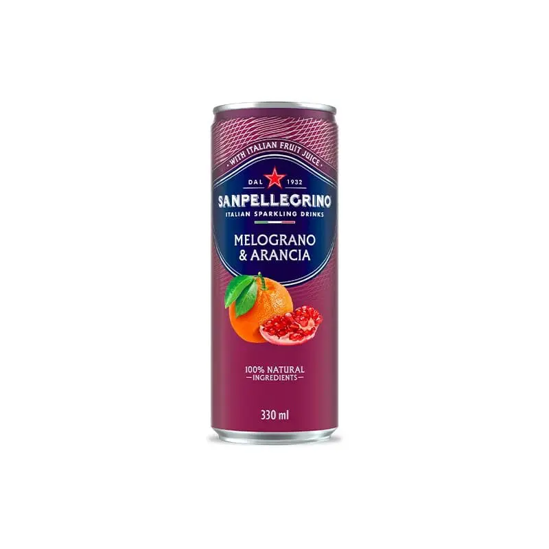 San Pellegrino Melograno & Arancia – 24 Pack 12oz Can