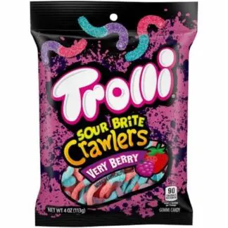 Trolli Sour Brite Crawlers Very Berry - 12 Pack 4oz