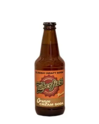 Zuberfizz Orange Cream Soda – 24 Pack 12oz Glass