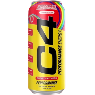 C4 Energy Drink - 12 Pack - Skittles Cosmic Rainbow 16oz (Can)