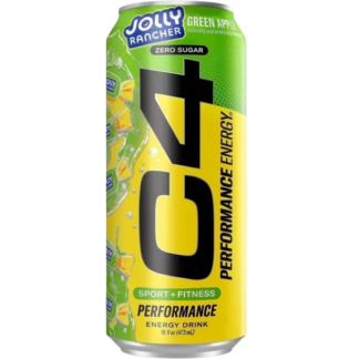C4 Energy Drink - 12 Pack - Jolly Rancher Green Apple 16oz (Can)