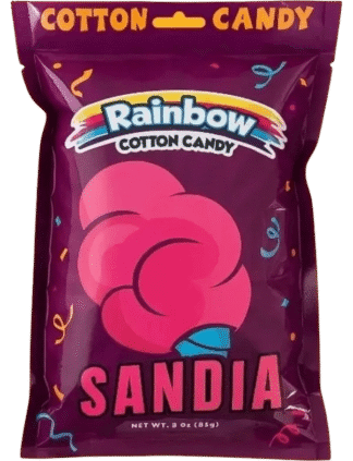 Rainbow Cotton Candy - 10 Pack - Sandia 3oz